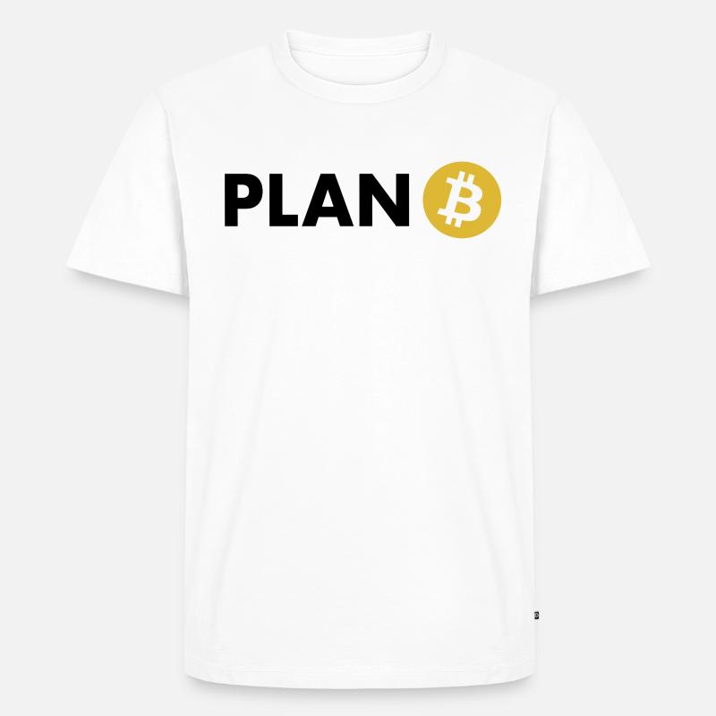 Plan Crypto-monnaies Bitcoin - Acheter Bitcoin - T-shirt Premium bio Homme - blanc