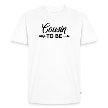 Cousin futur cousin dans l’avenir - T-shirt Premium bio Homme - blanc - Devant - Nico (187cm)
