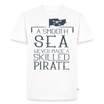Pirat - Men's Premium Organic T-Shirt - white - Front - Nico (187cm)