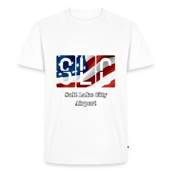 Salt Lake City Airport - Men's Premium Organic T-Shirt - white - Front - Nico (187cm)