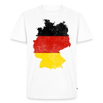 Germany map flag gift - Men's Premium Organic T-Shirt - white - Front - Nico (187cm)