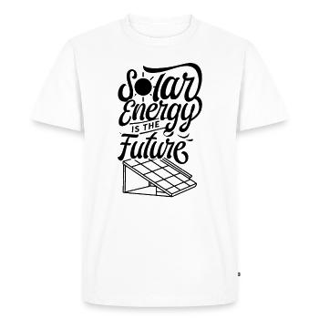 L'énergie solaire est l'avenir L'énergie solaire - T-shirt Premium bio Homme - blanc - Devant - Nico (187cm)