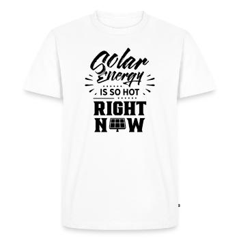 Solar Energy Sun Solar Energy Solar Power - Men's Premium Organic T-Shirt - white - Front - Nico (187cm)