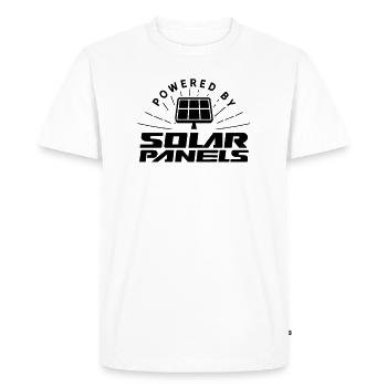 Powered by solar energy solar solar power - Men's Premium Organic T-Shirt - white - Front - Nico (187cm)