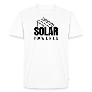 Solar powered sun solar power solar energy - Men's Premium Organic T-Shirt - white - Front - Nico (187cm)