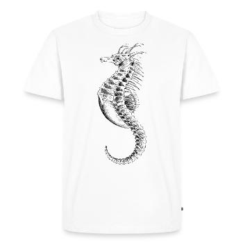 Hippocampe - Hippocampe hippocampe vintage - T-shirt Premium bio Homme - blanc - Devant - Nico (187cm)
