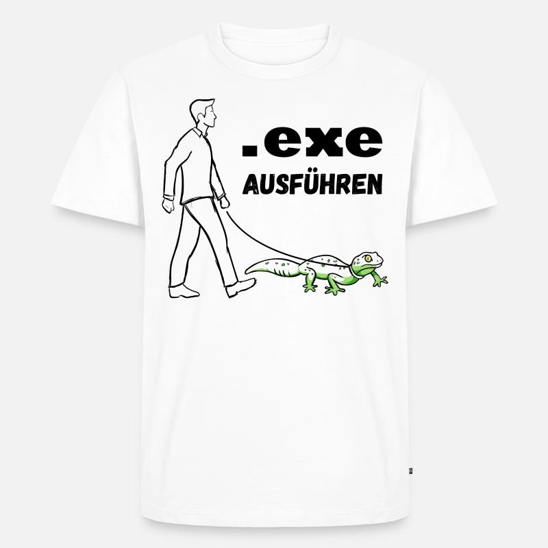 Informatiker Programmierer Computer lutig - Männer Premium Bio T-Shirt - Weiß