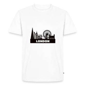 London skyline - Men's Premium Organic T-Shirt - white - Front - Nico (187cm)