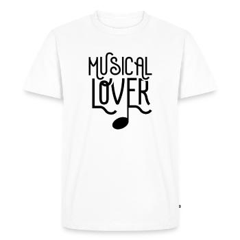 Musical lovers funny theater musicals - Men's Premium Organic T-Shirt - white - Front - Nico (187cm)
