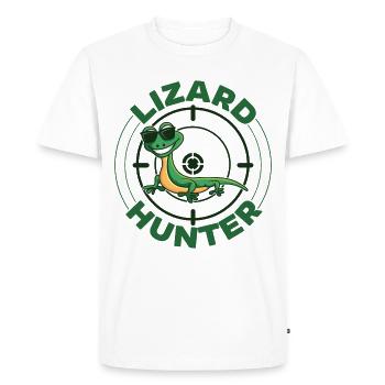 Lézards éleveurs lézards collectionneurs reptiles - T-shirt Premium bio Homme - blanc - Devant - Nico (187cm)