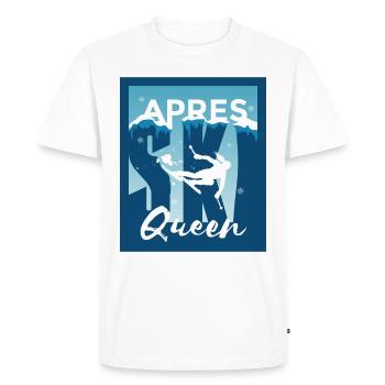 Ski Queen Ski Queen Skiing Gift - Men's Premium Organic T-Shirt - white - Front - Nico (187cm)