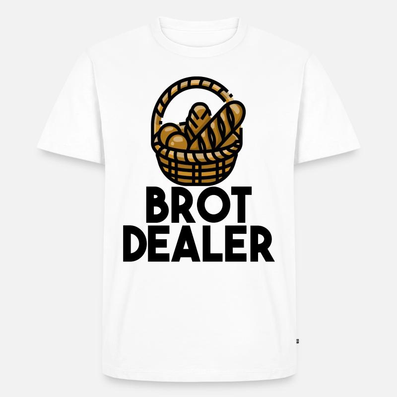 Backen Bäcker Bäckerei Geschenk - Männer Premium Bio T-Shirt - Weiß