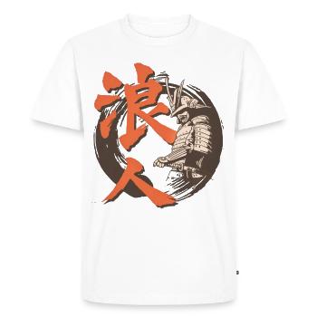 Ronin Kanji - T-shirt Premium bio Homme - blanc - Devant - Nico (187cm)