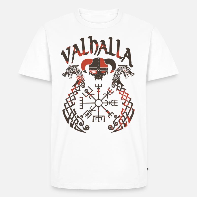 Wikinger Wappen - Männer Premium Bio T-Shirt - Weiß