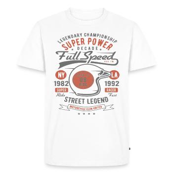 Legend Championship Moto Cavalier Custom Motor - T-shirt Premium bio Homme - blanc - Devant - Nico (187cm)