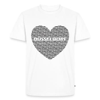 Düsseldorf - Men's Premium Organic T-Shirt - white - Front - Nico (187cm)