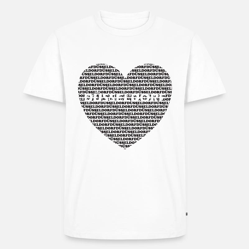 Düsseldorf - Männer Premium Bio T-Shirt - Weiß