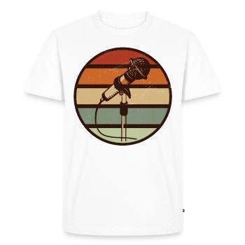 Chanteurs - T-shirt Premium bio Homme - blanc - Devant - Nico (187cm)