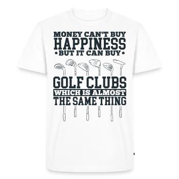 Golfeurs - T-shirt Premium bio Homme - blanc - Devant - Nico (187cm)