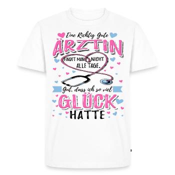 Cadeau pour le médecin - T-shirt Premium bio Homme - blanc - Devant - Nico (187cm)