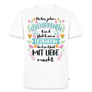 Educator Gift Educators - Men's Premium Organic T-Shirt - white - Front - Nico (187cm)