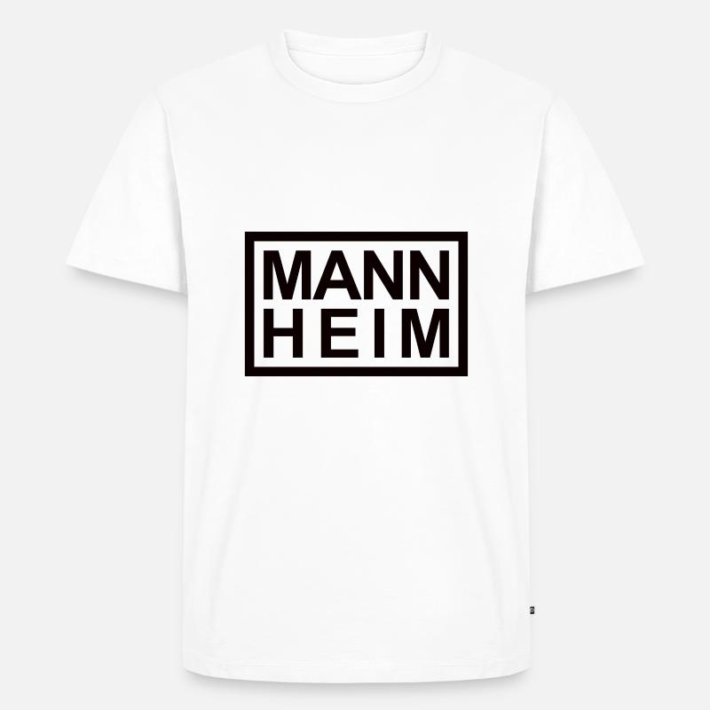 Mannheim - Männer Premium Bio T-Shirt - Weiß