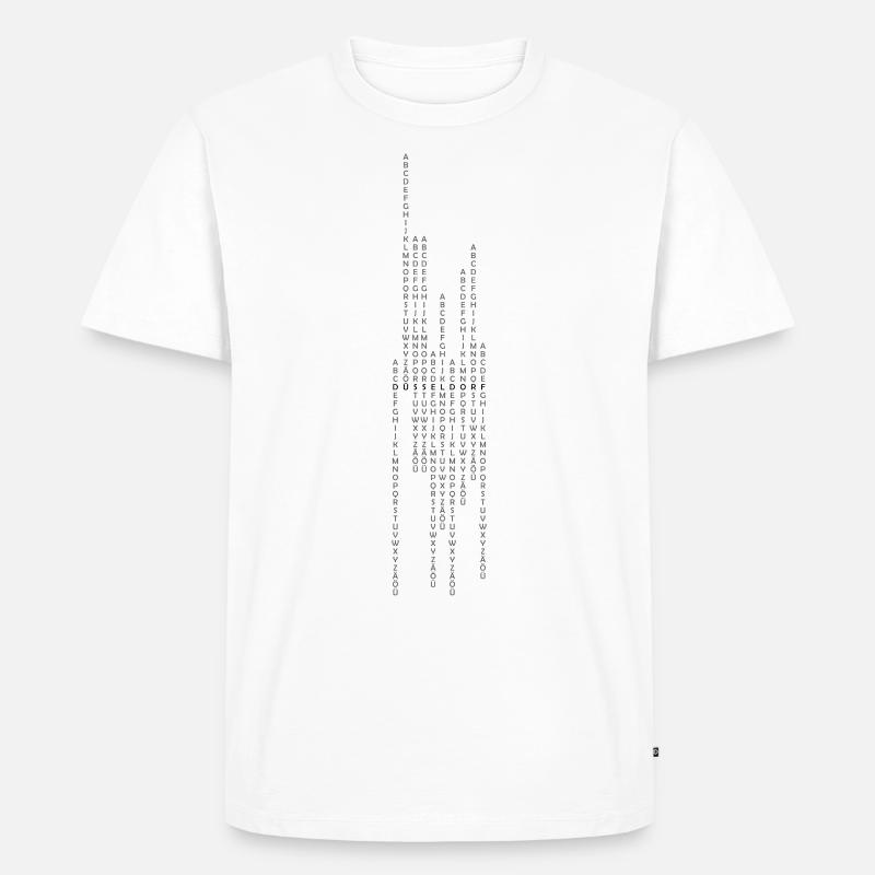 Düsseldorf vertical - T-shirt Premium bio Homme - blanc