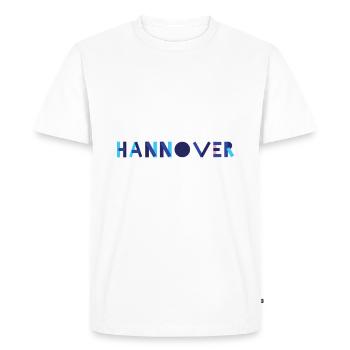 Hanover Geometry - Men's Premium Organic T-Shirt - white - Front - Nico (187cm)