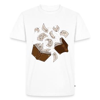 Spell Book to Read and RPG Game - Men's Premium Organic T-Shirt - white - Front - Nico (187cm)