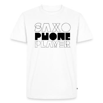 Saxophons musiciens Saxophones Saxophon Band - T-shirt Premium bio Homme - blanc - Devant - Nico (187cm)