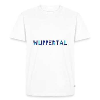 Wuppertal Geometry - Men's Premium Organic T-Shirt - white - Front - Nico (187cm)