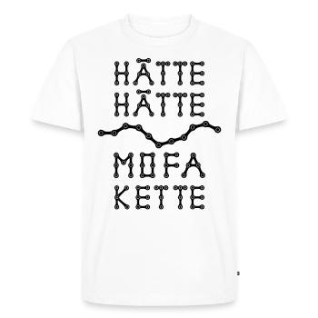 Mofa Mofafahrer Simson Schwalbe Puch Hercules DDR - Männer Premium Bio T-Shirt - Weiß - Vorne - Nico (187cm)
