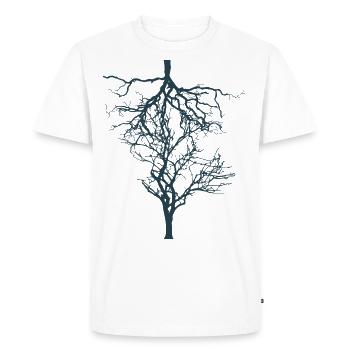 trees - Men's Premium Organic T-Shirt - white - Front - Nico (187cm)
