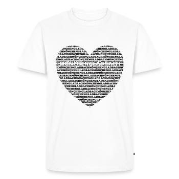 Mönchengladbach Heart - Men's Premium Organic T-Shirt - white - Front - Nico (187cm)