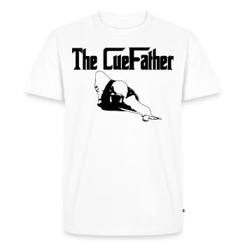 The Cuefather 8 Ball Pool Billard Player Snooker - T-shirt Premium bio Homme - blanc - Devant - Nico (187cm)