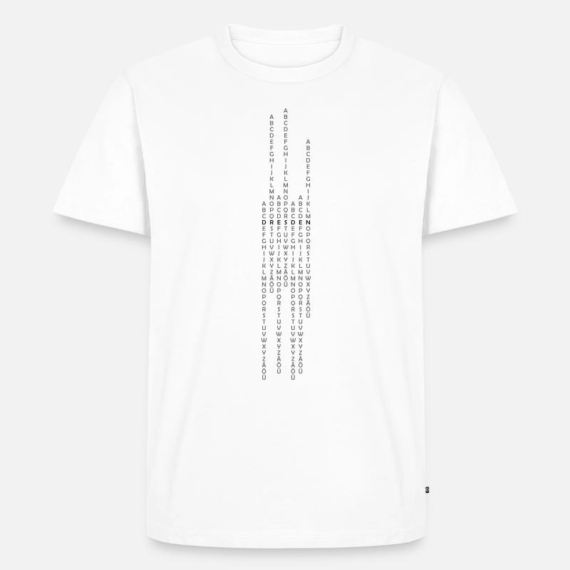 Dresde vertical - T-shirt Premium bio Homme - blanc