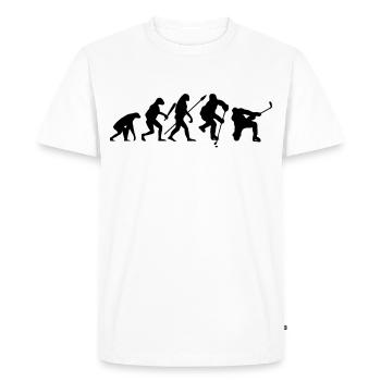 Hockey Evolution Player Ice Hockey Hockey - Men's Premium Organic T-Shirt - white - Front - Nico (187cm)