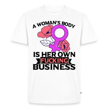 Feminist Feminism Emancipation Gift - Men's Premium Organic T-Shirt - white - Front - Nico (187cm)