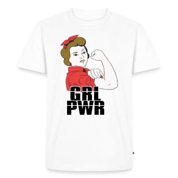 Feminist Feminism Emancipation Gift - Men's Premium Organic T-Shirt - white - Front - Nico (187cm)