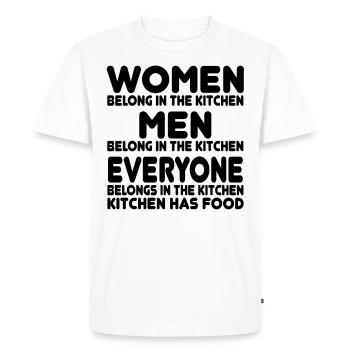 Feminist Feminism Emancipation Gift - Men's Premium Organic T-Shirt - white - Front - Nico (187cm)