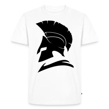 Casque spartiates - T-shirt Premium bio Homme - blanc - Devant - Nico (187cm)