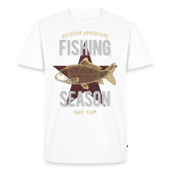 Carp Carp Fishing - Men's Premium Organic T-Shirt - white - Front - Nico (187cm)
