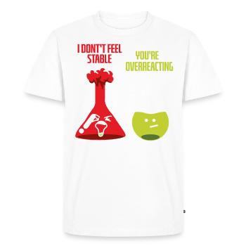 Chimie chimiste Professeur de chimie Sentence Science - T-shirt Premium bio Homme - blanc - Devant - Nico (187cm)