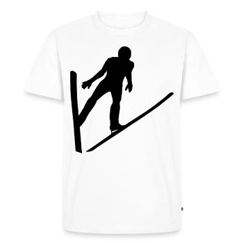 Ski jumping ski jumping ski jumper ski jumping Wint - Men's Premium Organic T-Shirt - white - Front - Nico (187cm)
