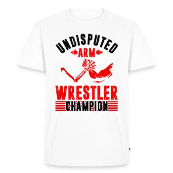 Champion bras champion bras bras sport - T-shirt Premium bio Homme - blanc - Devant - Nico (187cm)