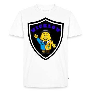 wicklow - Men's Premium Organic T-Shirt - white - Front - Nico (187cm)