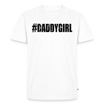 Hashtag DaddyGirl Daddy Girl - Men's Premium Organic T-Shirt - white - Front - Nico (187cm)