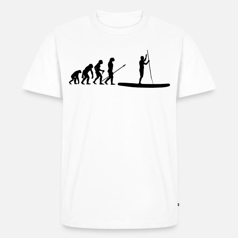 Evolution Stand Up Paddle SUP - T-shirt Premium bio Homme - blanc