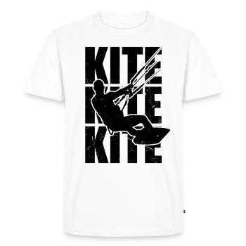 Kitesurf Kitesurf Kitesurf Kitesurf Kitesurf Surf - T-shirt Premium bio Homme - blanc - Devant - Nico (187cm)
