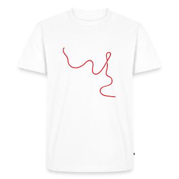 Maths Maths Professeurs de maths Maths - T-shirt Premium bio Homme - blanc - Devant - Nico (187cm)